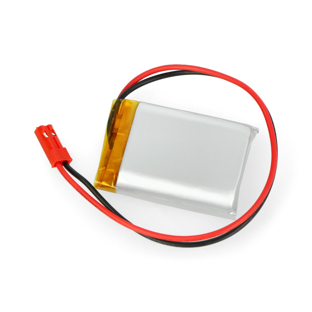 Akumulator Li-Pol Akyga 1200mAh 1S 3,7V - złącze JST-BEC + gniazdo - 40x30x10mm